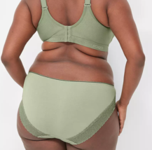 Lane Bryant Cacique Cotton Hipster Panty Lace Olive Green Plus Size 22/24 Nwt - £12.93 GBP