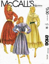Misses&#39; WESTERN DRESSES Vintage 1982 McCall&#39;s Pattern 8108 Petites Size 6-8 - £11.19 GBP