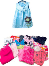 Girls Size 18M Mixed Brand 22 Piece Clothing Lot Dress Leggings Tops Pajamas - £15.01 GBP
