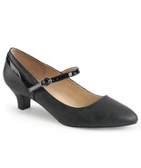 PLEASER Black Faux Leather Mary Jane Pumps 2&quot; High Heels Shoes FAB425/BP... - $90.20 CAD