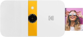 Kodak Smile Instant Print Digital Camera – Slide-Open 10Mp Camera, White/ Yellow - £103.90 GBP