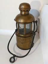 Antique J Guichard &amp; Co Brass Navy Maritime Ship Oil Lamp Model 1864 Paris - $654.49
