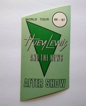 Huey Lewis And The News 1986 Backstage Pass Original Fore Tour Green After Show - £5.98 GBP