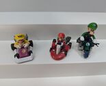 Hasbro Mario Wario Luigi Kart Cycle Pull Back Racer Mini Racer Figure Se... - $14.84