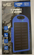 Solar Portable Power Bank 5,000mAh 2 USB External Battery Charger for Ce... - £15.12 GBP