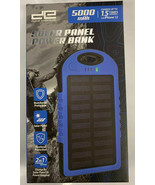Solar Portable Power Bank 5,000mAh 2 USB External Battery Charger for Ce... - £14.90 GBP