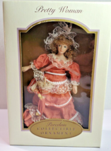 DG Creations Porcelain Doll Ornament Pretty Woman Victorian Handpainted Parasol - £11.85 GBP