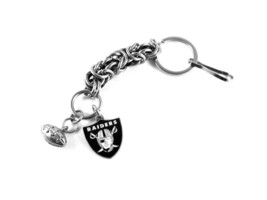 Raiders Key Chain Maille Link Accessory Key Ring Clip Car Home Pre-owned - £19.66 GBP