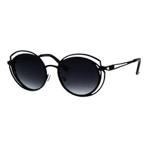 Womens Sunglasses Round Oval Textured Double Metal Frame UV 400 - £8.75 GBP