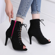 Women Boots New Latin Women Professional Lace-up High Heels for Women&#39;s Shoes Sa - £64.27 GBP