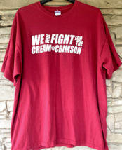 Indiana University T Shirt Mens XXL Fight Song Cream &amp; Crimson Hoosiers 2XL IU - £30.47 GBP