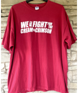 Indiana University T Shirt Mens XXL Fight Song Cream &amp; Crimson Hoosiers ... - £30.24 GBP