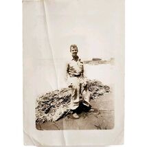 WW2 1943 Papua New Guinea Real Photo Antique Military Unknown Soldier E83H - $733.58 MXN