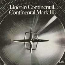 ORIGINAL Vintage 1969 Lincoln Continental Mark III Sales Brochure Book - £15.47 GBP