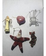 Christmas Ornament Lot (5 Items Total) - $15.15