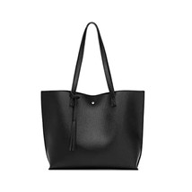 Dreubea Women&#39;s Soft Faux Leather Tote Bag | Large Capacity Tassel Bag |... - £39.16 GBP