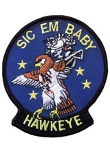 NEW TOP GUN US NAVY VAW-116 SIC &#39;EM BABY HAWKEYE FLIGHT SUIT SHOULDER IN... - $16.78