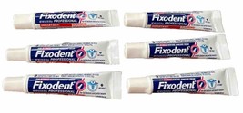 6 Tubes Fixodent Professional Hold &amp; Seal Denture Adhesive 0.35 Oz Trave... - $11.99