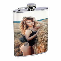 Detroit Pin up Girls D3 Flask 8oz Stainless Steel Hip Drinking Whiskey - £11.64 GBP