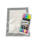 Art Skills Project 8 Dual-Ended Markers and 14 x 11 Poster Paper NEW - £11.05 GBP