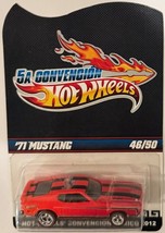 Red &#39;71 MUSTANG Mexico 2012 Convention Code-3 Hot Wheels Car 46/50 - £253.78 GBP