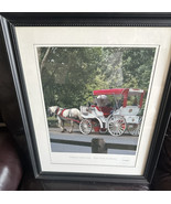 NY Park Carriage Ride Beautifully Framed Picture  Limited Ed #355 17x22 - £113.31 GBP