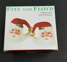 Fitz and Floyd Christmas Essentials Santa Salt &amp; Pepper Shakers  - $28.49