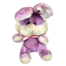 Vintage Rom R.O.M Manufacturing Purple Bunny Rabbit Stuffed Animal Plush Toy - £29.13 GBP
