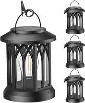 Solar Lanterns Outdoor Hanging 4 Pack, Upgraded Bright Solar Lantern Lights Outd - £51.23 GBP