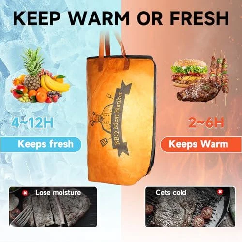 BBQ Blanket Resting Meat, Reusable Insulated Smoker Grilling Blanket For Smoking Item image 3