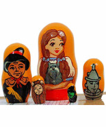 5pcs Hand Painted Russian Nesting Doll of The Wizard of Oz (4 inches tall) - $37.57 CAD