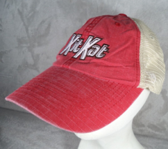 Kit Kat Candy Truckers Adjustable Mesh Baseball Cap Throwback Hat Red Ad... - $11.83