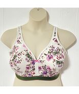 Cacique LIGHTLY LINED No Wire FULL COVERAGE Floral 42DDD Bra - $16.82
