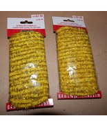 Wireless Chenille Art Minds Christmas 0.4 x 10yds Yellow &amp; Gold 2pks 139Z - $8.90 CAD
