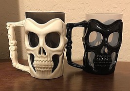 Plastic Skull Mug - Gothic Skull Mug -Black NEW - £13.26 GBP