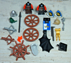 Lot LEGO Mix Castle Fantasy Pieces Parts Torso Shield Wing Dragon Knight... - $23.74