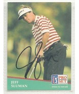 Jeff Sluman Signed autographed Golf Card 1991 Pro Set PGA Championship - £18.81 GBP