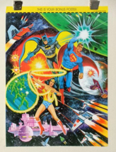 Original 1978 Superman Batman Wonder Woman 21x16 DC Comics JLA movie hero poster - £36.95 GBP