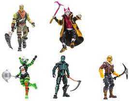Fortnite ACTION FIGURE Collector&#39;s Set 5 Pack NEW - 4&quot; Tall Great Gift For Fans! - £34.61 GBP