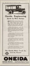 1920 Print Ad Oneida Motor Trucks Gasoline &amp; Electric Green Bay,Wisconsin - £16.01 GBP