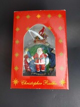 New Christopher Radko Santa's Around The World Resin Ornament 2001 NIB Christmas - $15.79