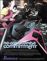 1985 Ibanez Pro Line Series Ad Black &amp; Cherry Red Guitar advertisement p... - £3.36 GBP