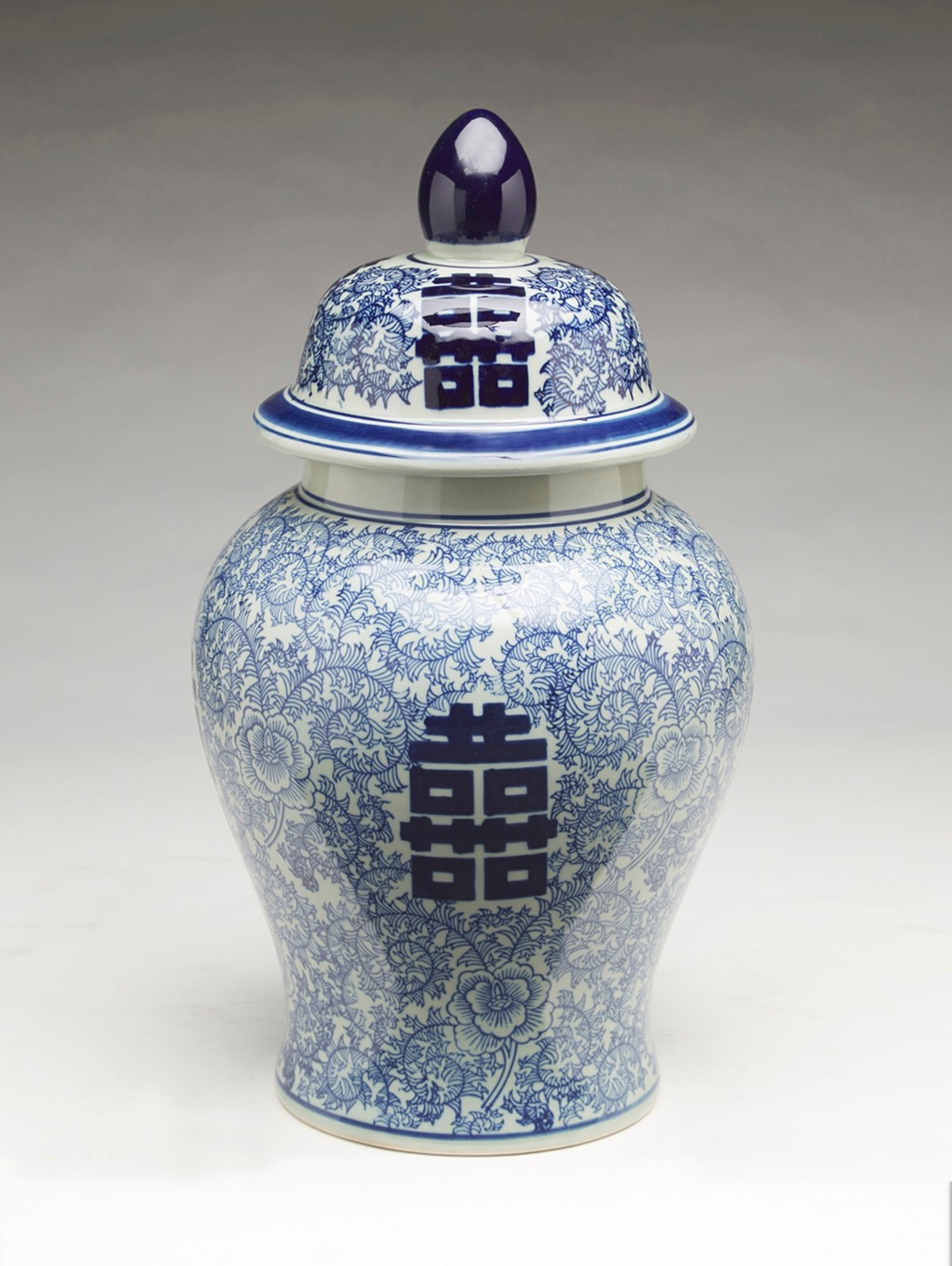 AA Importing 59759 18 Inch Blue & White Ginger Jar - $172.64