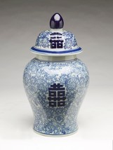 AA Importing 59759 18 Inch Blue &amp; White Ginger Jar - £138.00 GBP