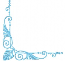 Corner Geometric Pattern Machine embroidery design - instantly download   - $3.50