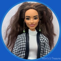 11-12” Fashion Doll Jewelry • Green Rhinestone Dangle Doll Earrings for Barbie - £4.71 GBP