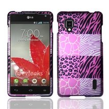 For Sprint LG Optimus G LS970 Hard Design Cover Case Pink Exotic Skins Accessory - £3.53 GBP
