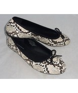 NEW French Connection snake print Ballerina Flat Animal Print Diana shoe... - $44.55