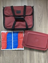 Pyrex Portables Casserole Carrier Bag Insulated Hot Cold 16&quot; x 12&quot; w/ Straps - £21.35 GBP