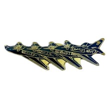 US Navy Fighter Jet Planes Pin Blue Angels Vintage Air Show Formation In... - £15.89 GBP